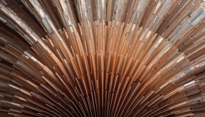 Poster - Artistic installation contemporary gallery abstract sculpture urban environment close-up view creative expression