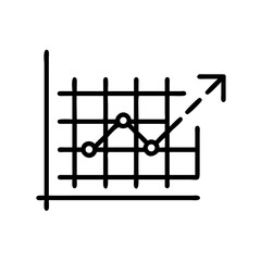 Poster - Growth Chart Icon Representing Data Analysis and Trends  