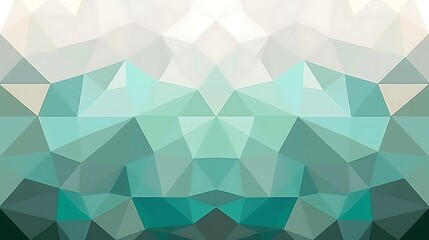 Poster - Abstract geometric triangles form a mirrored pattern with various shades