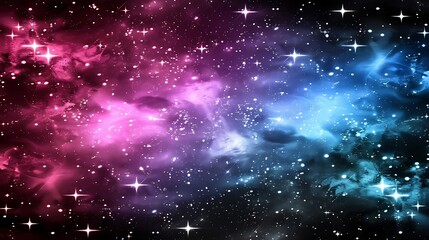 Poster - A vibrant and colorful depiction of a galaxy background