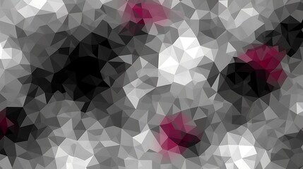 Poster - Abstract geometric shapes comprise a colorful composition with varying gradients and hues