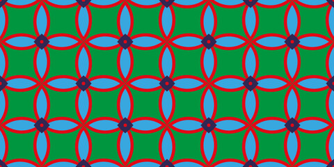 Fototapete - Vector seamless pattern. Abstract geometric ornament. Simple repeating geometric design for decor, textile