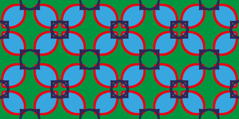 Fototapete - Geometric seamless patterns decor, seamless texture, vector illustration. The basis for the website, print, wallpaper, business cards, brochures in flat design style.