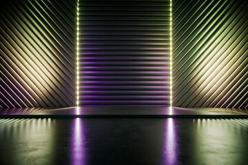 Fototapete - Ultraviolet abstract gradient with a dark glow, creating a modern, empty background wallpaper template