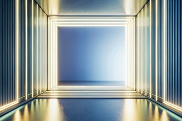 Fototapete - Ultraviolet abstract gradient with a dark glow, creating a modern, empty background wallpaper template