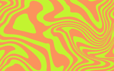 Aufkleber - Abstract vector illustration featuring wavy zebra-like lines on a background, creating a modern, psychedelic, and eye-catching pattern suitable for trendy graphic designs.