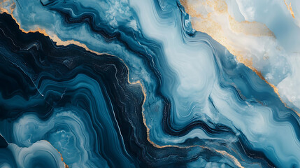 Aufkleber - Natural blue marble texture background, based on