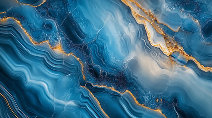Poster - Natural blue marble texture background, based on
