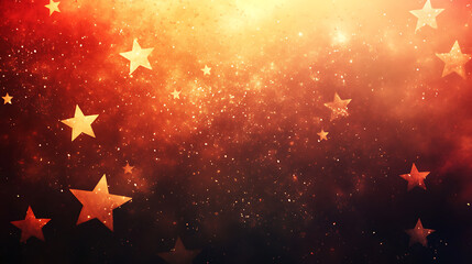 Poster - Patriotic background illustration of stars and stripes