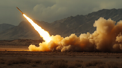 Aufkleber - Rocket launching