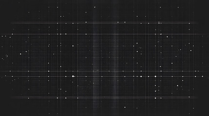Fototapete - Seamless grid with lines and dots on dark background