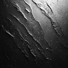 Poster - texture of shadows: a close-up of abstract dark texture with ridges and layers, suggestive of a land