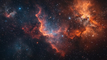Poster - Space portal with millions of stars and nebula around