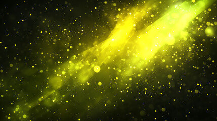 Fototapete - Sparkling yellow glitter on a dark backgrounda festive and elegant light effect for your design projects