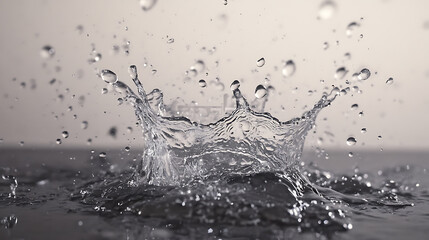 Poster - Splash water on isolate transparency background, png