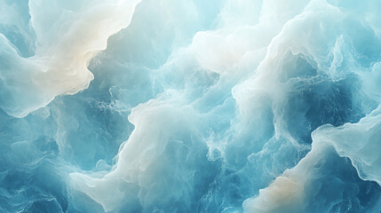 Aufkleber - Subtle soft white blue and brown onyx gemstone texture, illustration