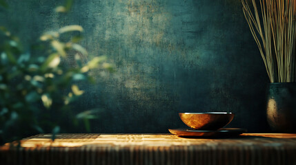 Poster - Sushi on a dark background in an asian restaurant, copyspace