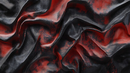 Aufkleber - Textured black red silk