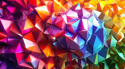 Poster - The brain is represented by a colourful geometric pattern