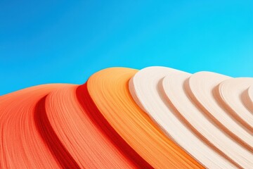 Fototapete - Immersive Color Dynamics Abstract Gradient Wave Design Exploring Digital Minimalism, Futuristic Brand Identity and Creative Visual Innovation