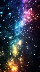 Poster - Bright futuristic background featuring vibrant colors and innovative animated patterns