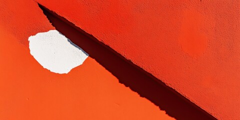 Aufkleber - Urban Minimalist Design Bold Geometric Contrast of Torn Paper Revealing Textural Layers - Contemporary Creative Communication Concept in Vibrant Digital Media