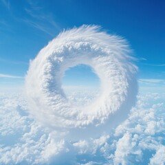 Poster - Ethereal Climate Crisis Visualization Cyclonic Vortex Cloud Formation Symbolizing Global Warming Impact - Advanced Meteorological Data Visualization for Environmental Education