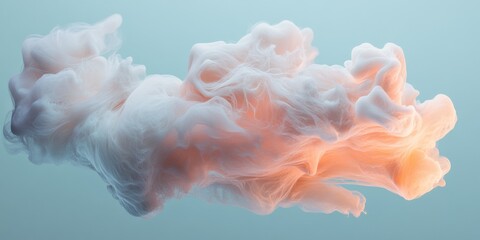 Aufkleber - Ethereal Fluid Dynamics Soft Pastel Water Splash Meets Spring Wellness Trend - National Laundry Day Creative Visualization for Digital Marketing