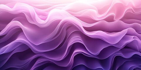 Poster - Soft waves Gradient Background in Lavender and Purple Tones for Designs, purple wavy background, 32k Resolution