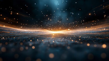 Wall Mural - Radiant cosmic dance of light swirling in an ethereal realm at the dawn of a new universe Generative AI