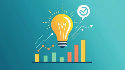 Poster - innovative strategies for business growth office environment infographic digital eye-level marketing