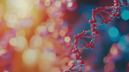 Poster - exploring dna structures laboratory scientific imagery colorful background close-up biochemical rese