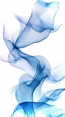 Fototapete - Bright futuristic abstract animation showcasing fluid blue shapes in a dynamic backdrop