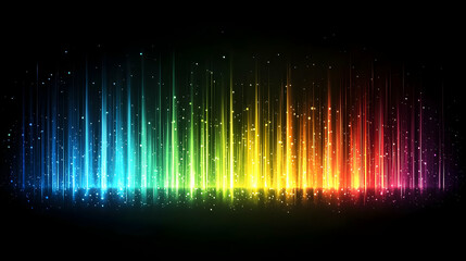 Poster - Abstract Rainbow Light Spectrum Background