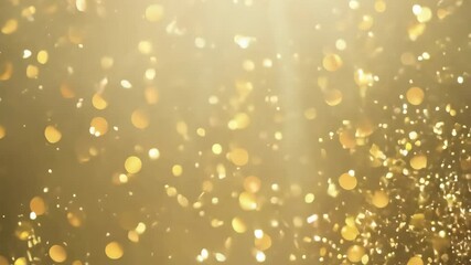 Wall Mural - golden bokeh bliss: radiant light dances through a sea of shimmering gold particles, creating a mesm