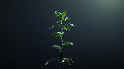 Poster - Digital representation of a small plant