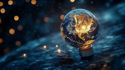 Poster - Earth hour, turn off lights to save energy, global environment conservation