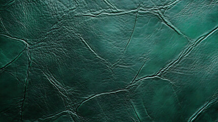 Poster - Emerald green leather texture pattern for royal party invitation card background