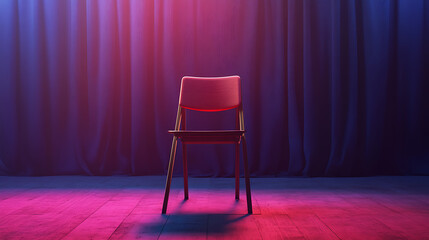 Poster - Empty chair in theater