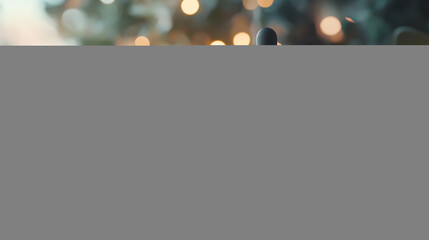 Fototapete - Eucalyptus essential oil in brown glass bottle on blurred background with green leaves and dropper