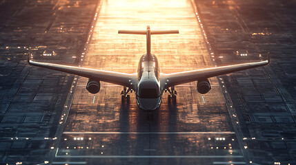 Poster - 3d illustration of propeller of an engine of an evtol or electric vertical take-off and landing aircraft
