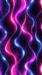 Poster - Explore vibrant futuristic animation with bright swirling colors and energetic patterns