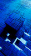 © ADDICTIVE STOCK - Exploring abstract technology concepts with blue cube design