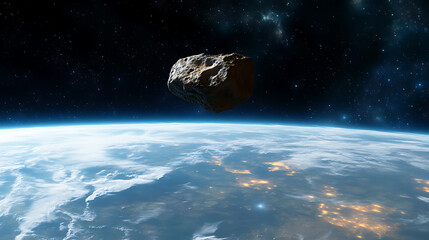 Poster - Asteroids in outer space