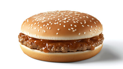 Poster - Big hamburger isolated on a white background, clipping path included