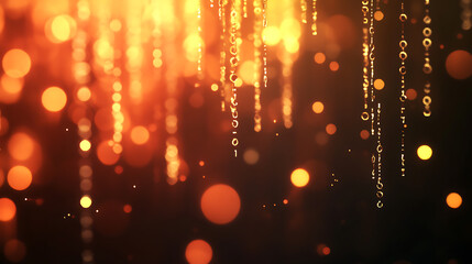 Poster - Binary numbers against a dark blurred background