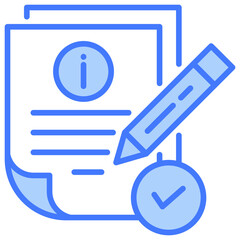 Poster - Informed Blue Icon