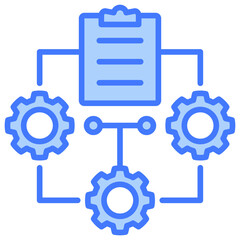 Poster - Document Management Blue Icon