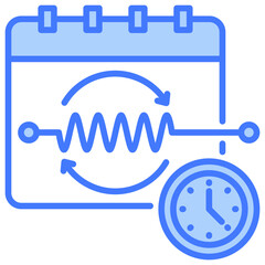 Poster - Longitudinal Blue Icon