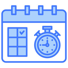 Poster - Deadline Blue Icon